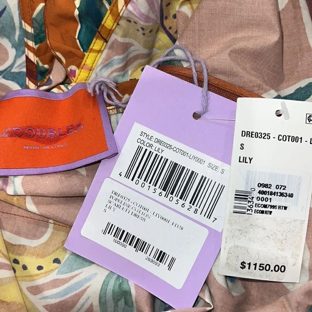 NWT La Double J Scarlett Dress Lily in Popeline Cotton Small - Picture 14 of 16